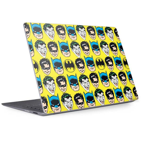 DC Comics Batman Vintage Character Pattern - Joker and Robin Surface Laptop 2 Skin
